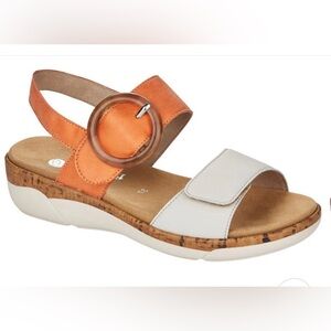 Remonte Jocelyn Two-tone Wedge Sandals
